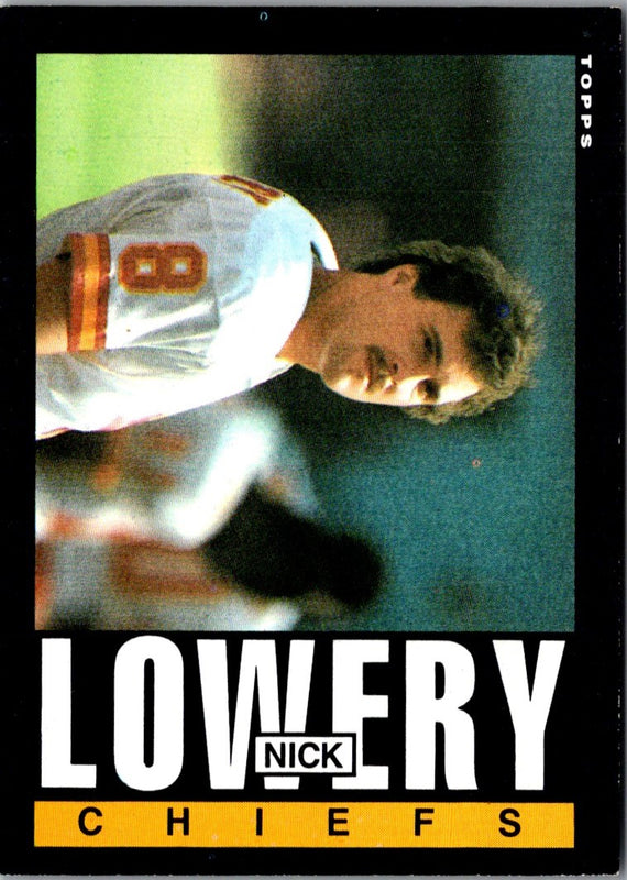 1985 Topps Nick Lowery #277