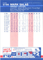 1987 Fleer Update Glossy Mark Salas #U-106