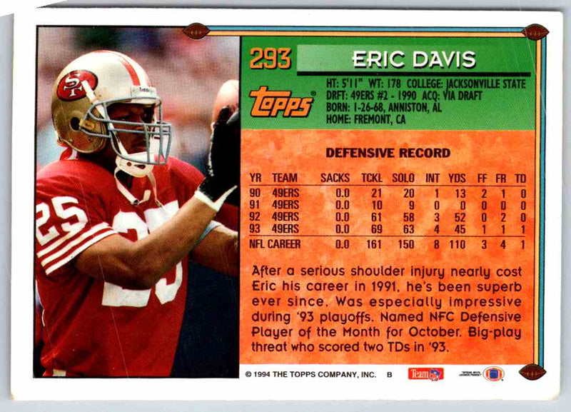 1994 Topps Eric Davis