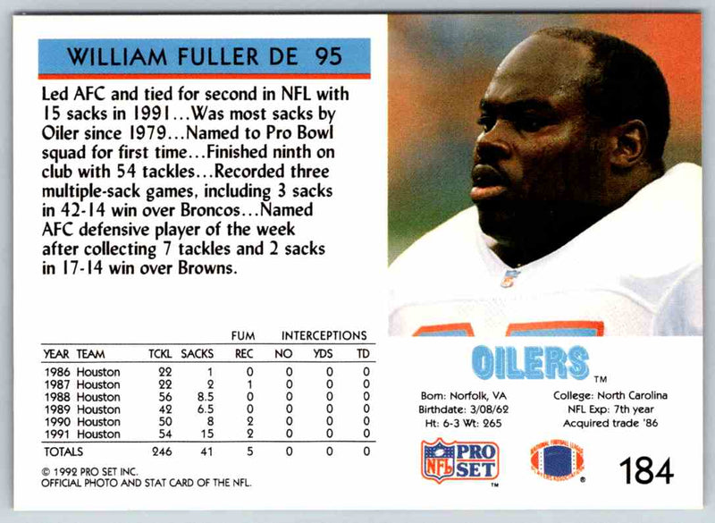 1992 Proset William Fuller