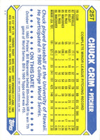 1987 Topps Traded Chuck Crim #25T