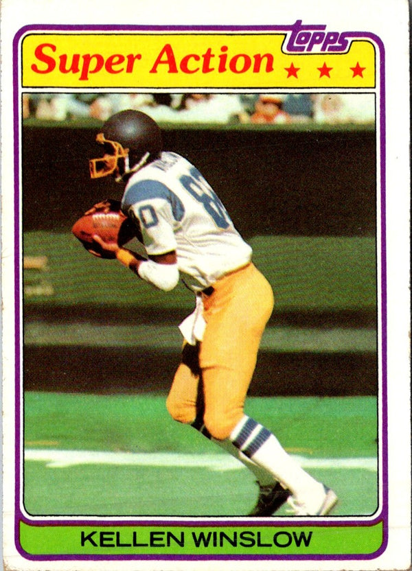 1981 Topps Kellen Winslow #524