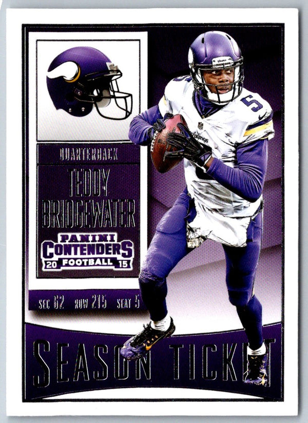 2015 Panini Contenders Teddy Bridgewater #70