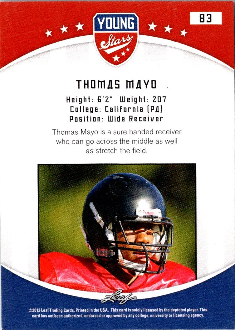 2012 Leaf Young Stars Thomas Mayo