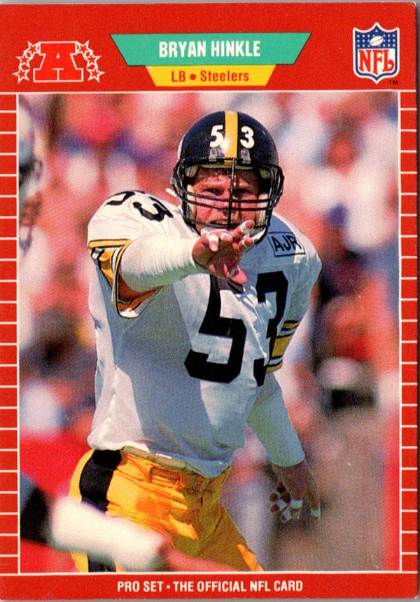 1989 Pro Set Bryan Hinkle #347 Rookie