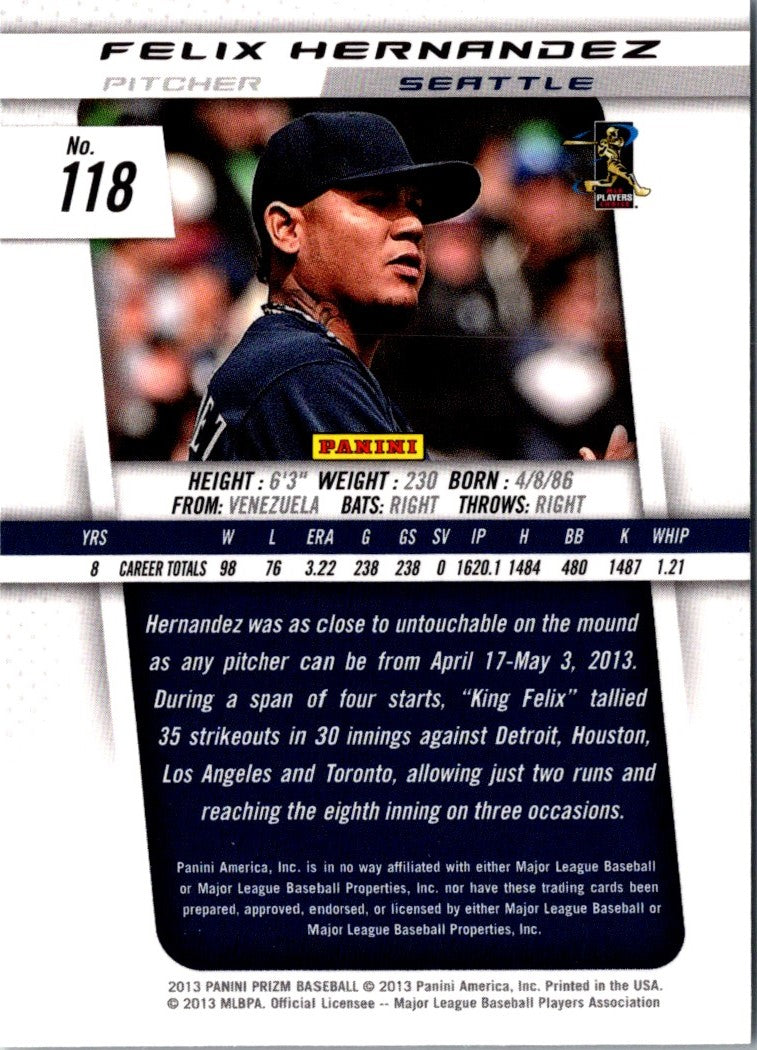 2013 Panini Prizm Felix Hernandez