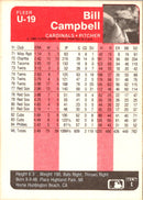 1985 Fleer Update Bill Campbell