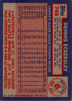 1984 Topps Dennis Eckersley #745