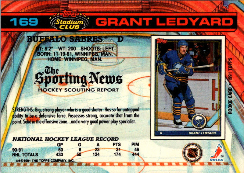 1991 Stadium Club Grant Ledyard