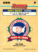 1992 Bowman Andy Benes
