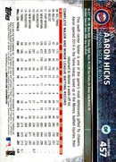 2015 Topps Limited Aaron Hicks