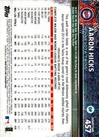 2015 Topps Limited Aaron Hicks #457