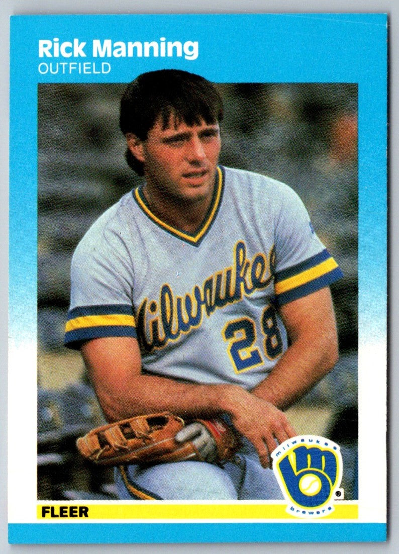 1987 Fleer Rick Manning