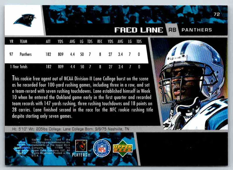 1998 Upper Deck Fred Lane