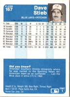 1984 Fleer Dave Stieb #167