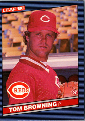 1986 Leaf Tom Browning #179