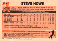 1983 O-Pee-Chee Steve Howe #170