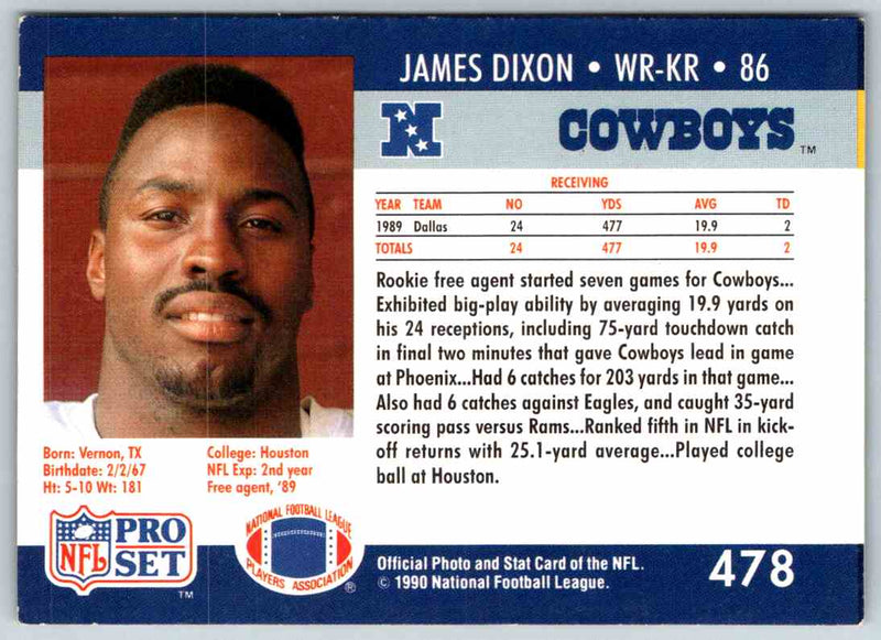 1990 Proset James Dixon