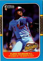 1987 Donruss Highlights Floyd Youmans #22