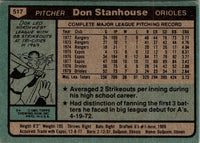 1980 Topps Don Stanhouse #517