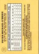 1985 Donruss Pete O'Brien