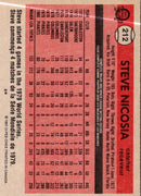 1981 Topps Steve Nicosia