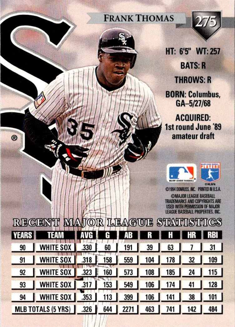1995 Donruss Frank Thomas
