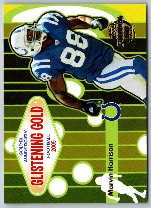 2005 Topps Chrome Golden Anniversary Glistening Gold Marvin Harrison #GG6