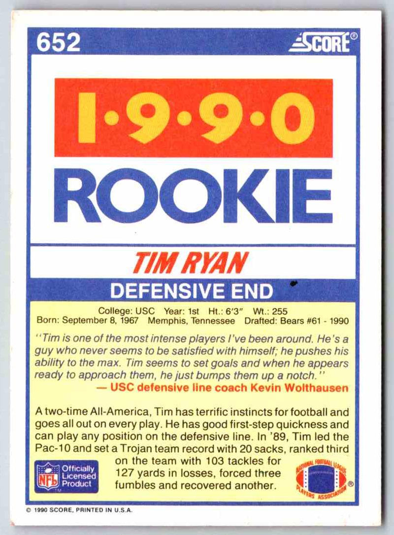 1990 Score Tim Ryan