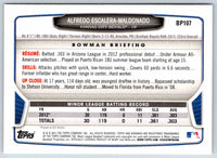 2013 Bowman Alfredo Escalera-Maldonado #BP107