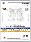 2003 Fleer Authentix Todd Heap