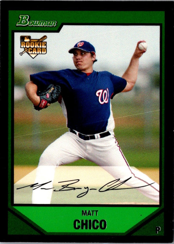 2007 Bowman Draft Picks & Prospects Matt Chico #BDP2