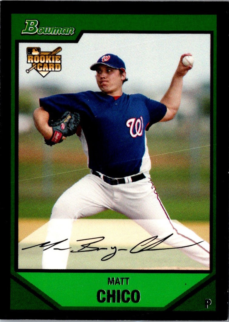 2007 Bowman Draft Picks & Prospects Matt Chico