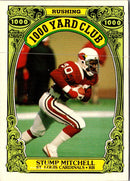1986 Topps 1000 Yard Club Stump Mitchell