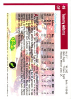 1991 Classic Draft Picks Tommy Adams #49