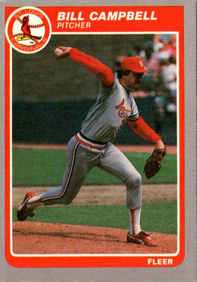 1985 Fleer Update Bill Campbell #U-19