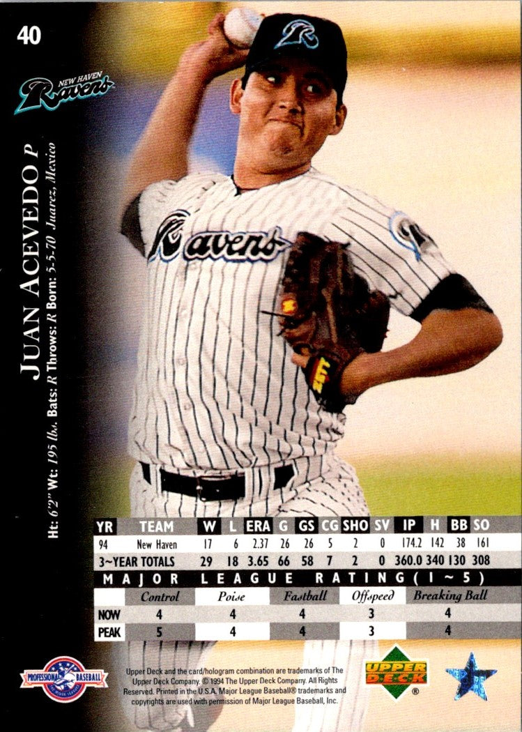 1995 Upper Deck Minors Juan Acevedo