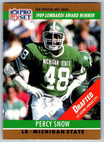 1990 Pro Set Percy Snow #21