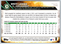2016 Topps Brett Lawrie #114