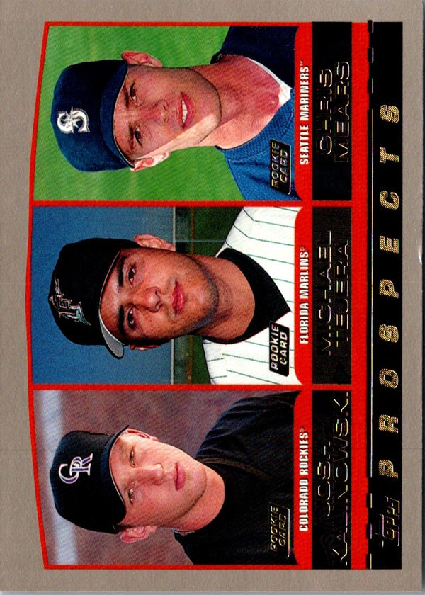 2000 Topps Josh Kalinowski/Michael Tejera/Chris Mears #206 Rookie