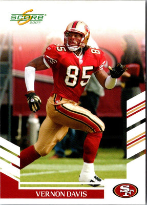 2007 Score Vernon Davis #124