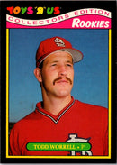 1987 Topps Toys'R'Us Rookies Todd Worrell
