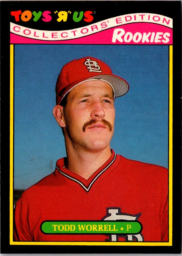 1987 Topps Toys'R'Us Rookies Todd Worrell