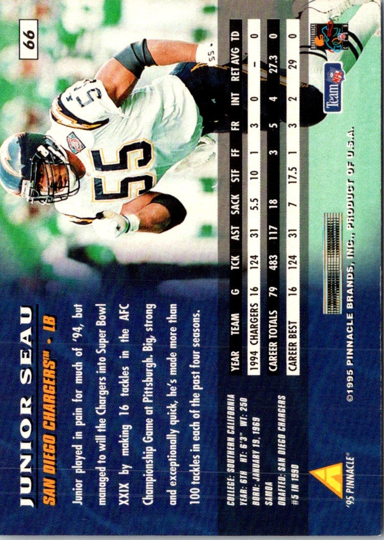 1995 Pinnacle Junior Seau