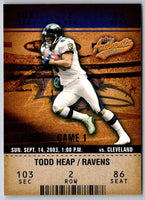 2003 Fleer Authentix Todd Heap #41