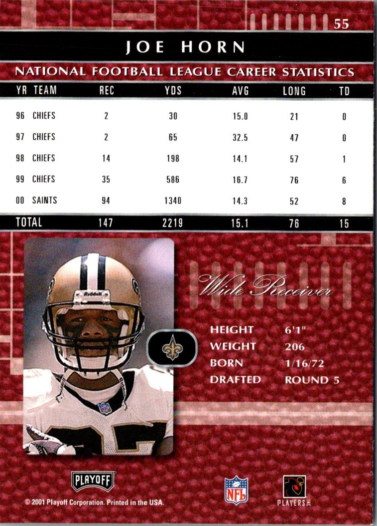 2001 Playoff Absolute Memorabilia Joe Horn