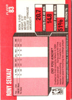 1989 Fleer Rony Seikaly #83 Rookie
