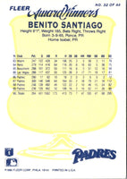 1990 Fleer Award Winners Benito Santiago #32