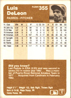 1983 Fleer Luis DeLeon #355