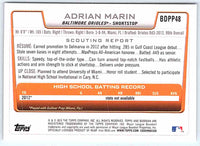 2012 Bowman Adrian Marin #BDPP48